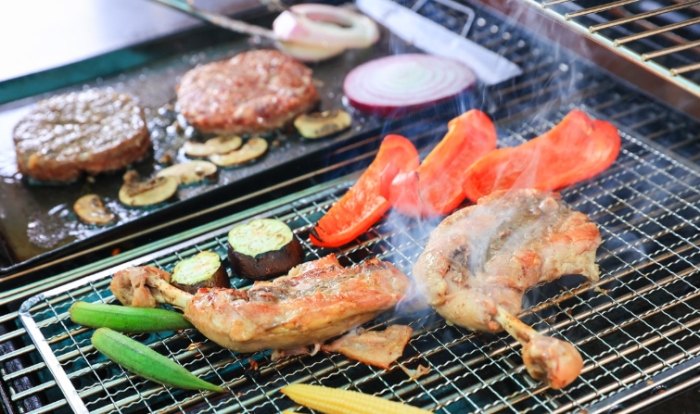 富士山燒烤準備 富士山燒烤準備