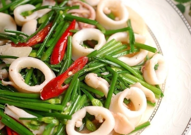 韭菜花海鮮食譜