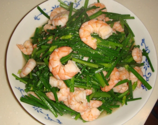 韭菜花炒蝦仁 食譜