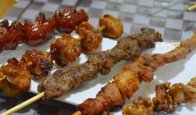 嘉義美食烤肉串