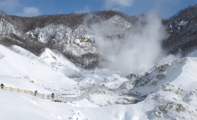 登別溫泉 雪景