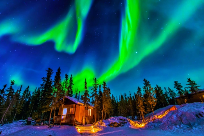 加拿大自由行極光