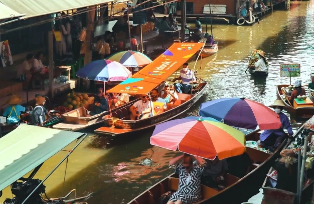 丹嫩莎朵水上市場一日遊