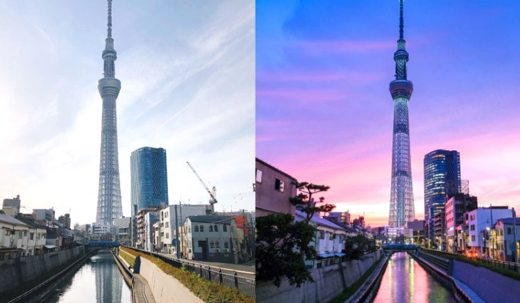 晴空塔觀景台拍照