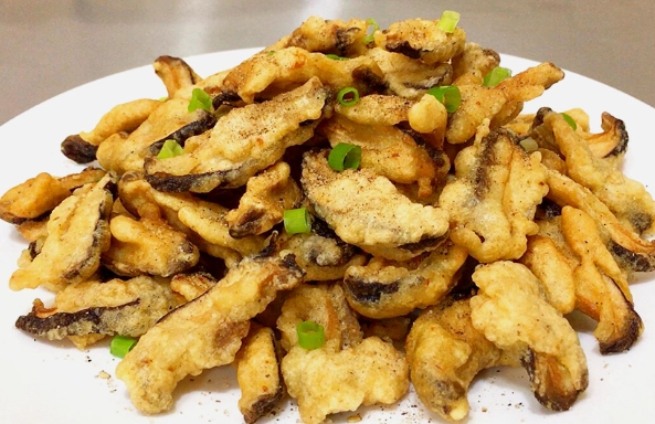 炸香菇地瓜粉