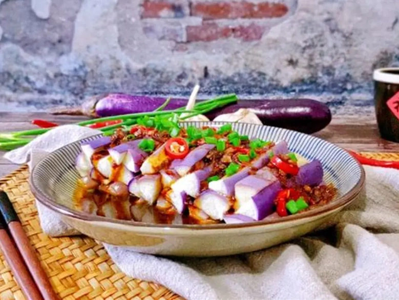 台灣蒜蓉蒸茄子