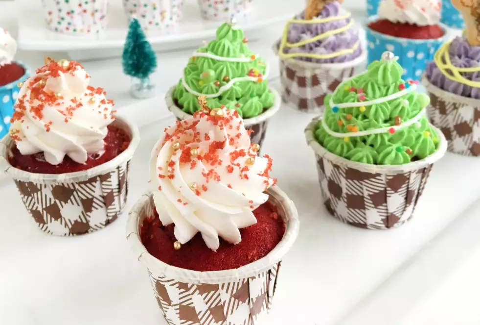 紅絲絨杯子蛋糕做法