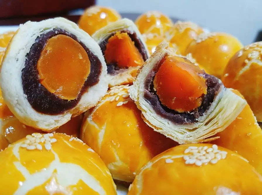 烤箱加熱蛋黃酥