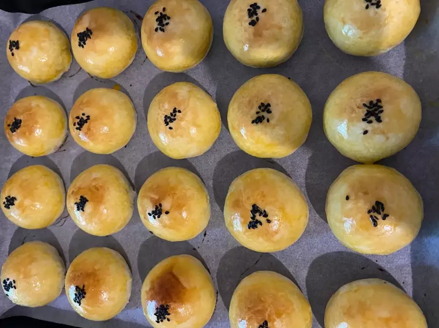 蛋黃酥烤箱加熱