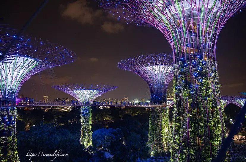 濱海灣花園燈光秀時間