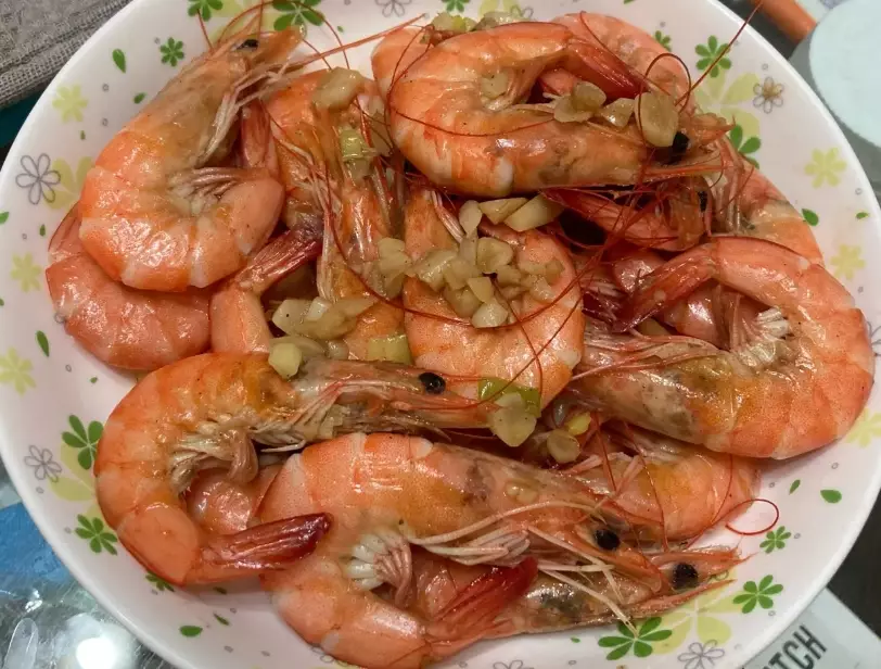 炒蝦料理