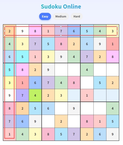 數獨遊戲 數獨遊戲